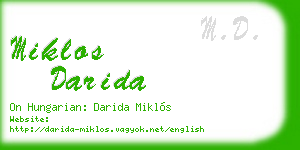 miklos darida business card